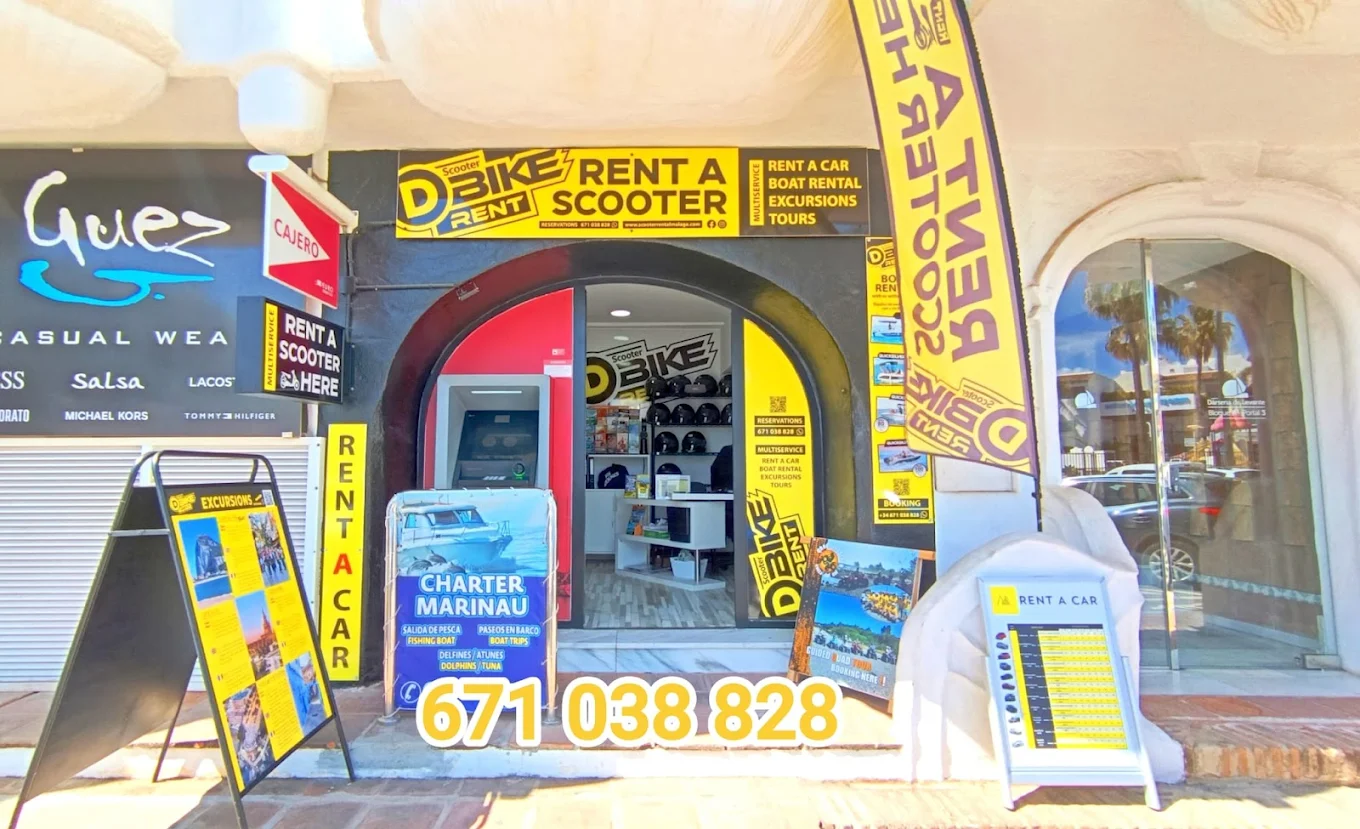 Servicio de alquiler de scooters DBike Rent en Málaga